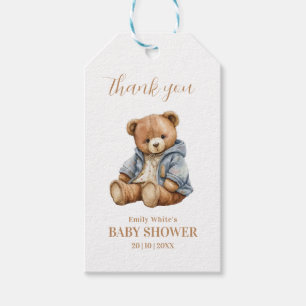 Einladung von Teddy Bear Baby Shower kann frühzeit Geschenkanhänger