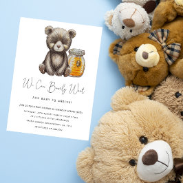Einladung von Teddy Bearly Wait Baby Shower