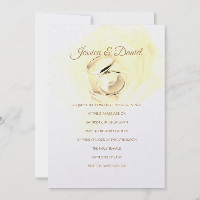 Einladung von Temple Wedding (Vorderseite)