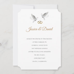 Einladung von Temple Wedding