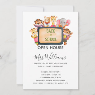 Einladung von Tieren zurück zur Schule