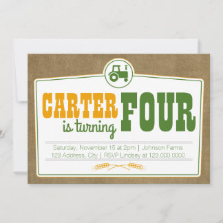 Einladung von Traktoren