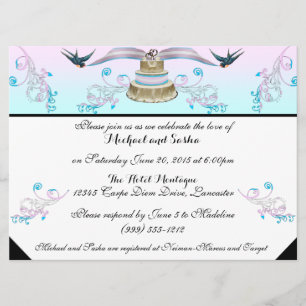 Einladung von Transgender Pride Hochzeit