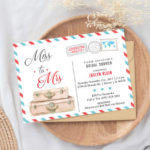 Einladung von Travel Bridal Duwer, Miss an Mrs.