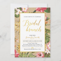 Einladung von Tropical Kraft Bridal Brunch