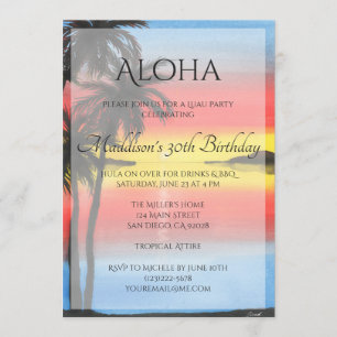 Einladung von Tropical Sunset Luau