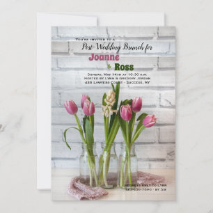 Einladung von Tulips und Hyacinth
