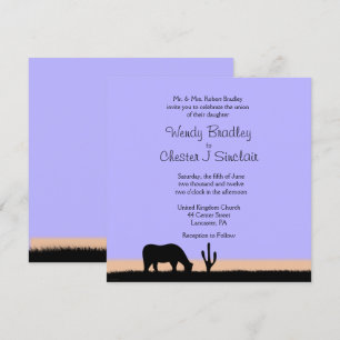 Einladung von Twilight Western Hochzeit