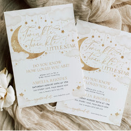 Einladung von Twinkle Little Star Neutral Baby Sho