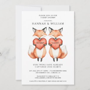 Einladung von Twins Baby Shower