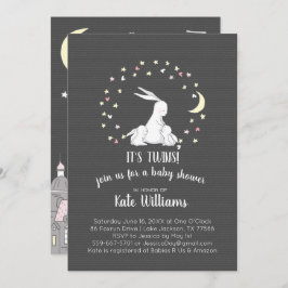 Einladung von Twins Little Bunny Baby Shower