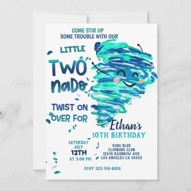 Einladung von Twonado (Vorderseite)