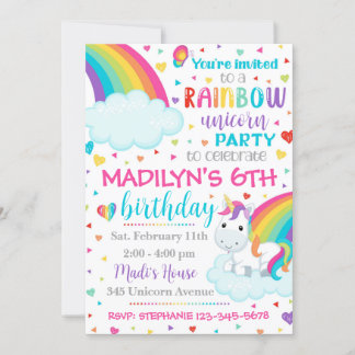 Einladung von Unicorn | Einhorn Geburtstag