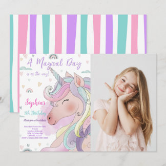 Einladung von Unicorn Foto