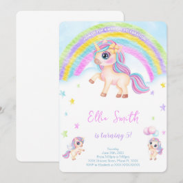 Einladung von Unicorn Kindergeburtstag