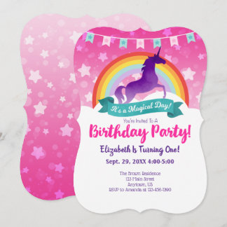 Einladung von Unicorn zum Geburtstag