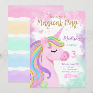 Einladung von Unicorn zum Geburtstag