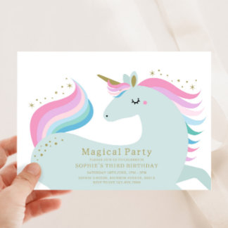 Einladung von Unicorn zum Geburtstag
