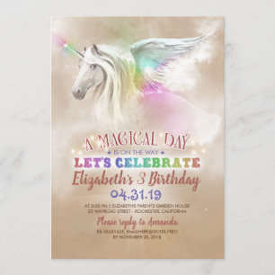 Einladung von Unicorn zum Geburtstag