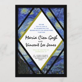 Einladung von Van Gogh Starry Night Wedding