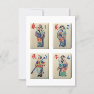 Einladung von vier Mahjong-Staffeln (Krieger)