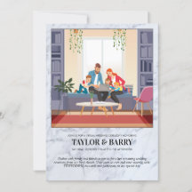 Einladung von Virtual Polterabend Marble