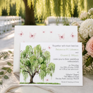 Einladung von Weeping Willow Wedding