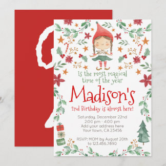 Einladung von Weihnachtselfen