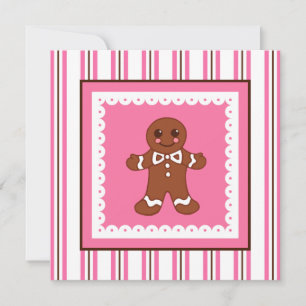 Einladung von Weihnachtsgingerbrot