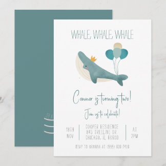 Einladung von Whale Birthday