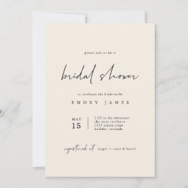 Einladung von White Bohemisch Bridal Dusche