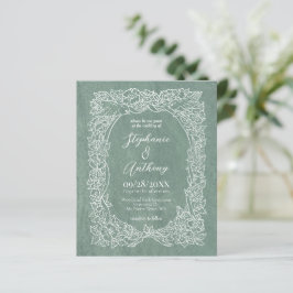 Einladung von White Floral Wedding