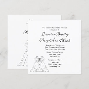 Einladung von White Lesbian zur Hochzeit