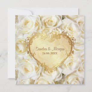 Einladung von White Rose Floral Wedding