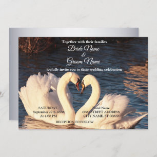 Einladung von White Swans Hochzeit