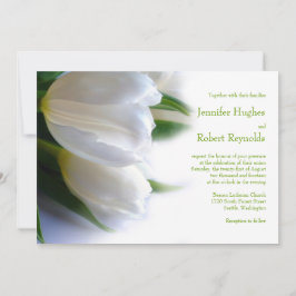 Einladung von White Tulips Hochzeit
