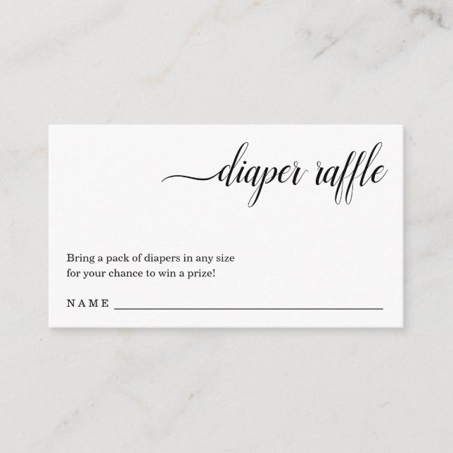 Einladung von Windeln für Babydusche (Vorderseite)