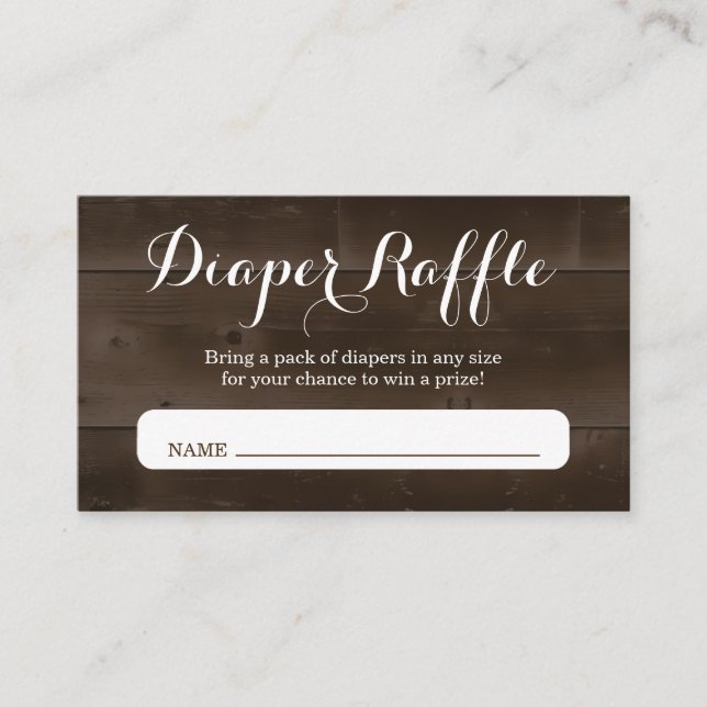 Einladung von Windeln für Babydusche (Vorderseite)