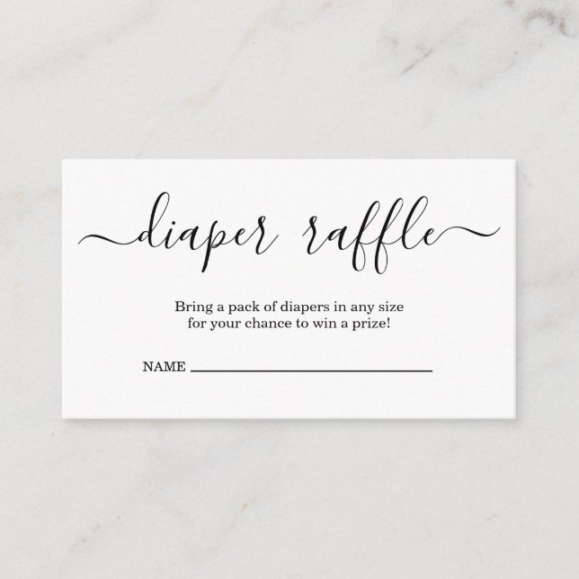 Einladung von Windeln für Babydusche (Vorderseite)