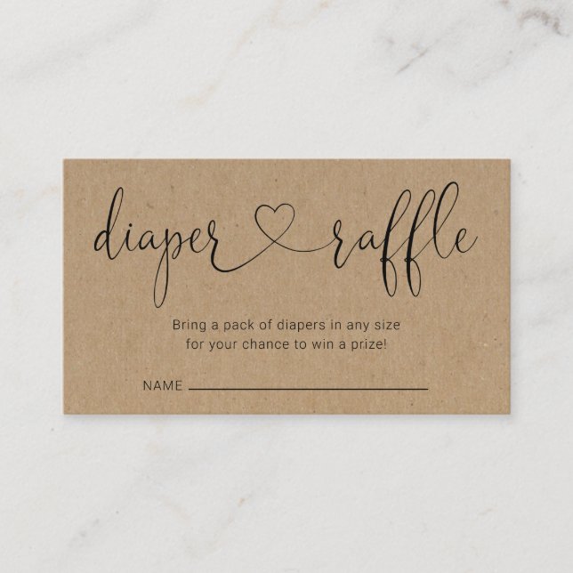 Einladung von Windeln für Babydusche (Vorderseite)