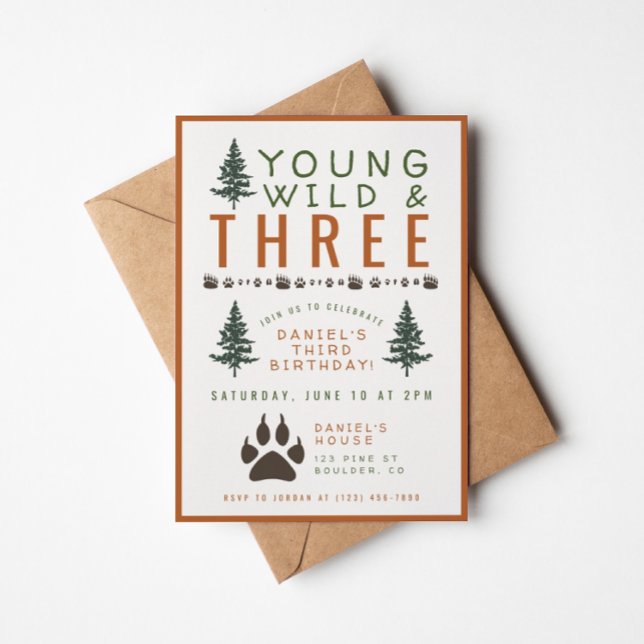 Einladung von Young Wild and Three Forest zum Gebu (Von Creator hochgeladen)