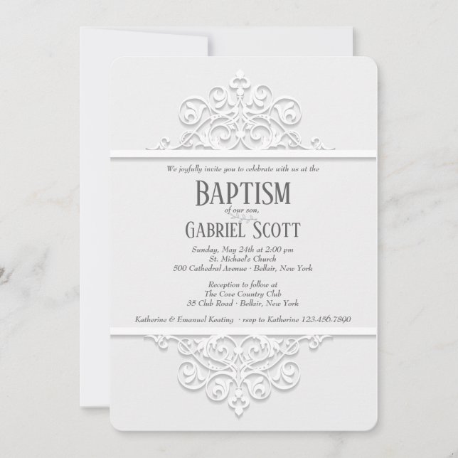 Einladung von Zierleisten (Vorderseite)