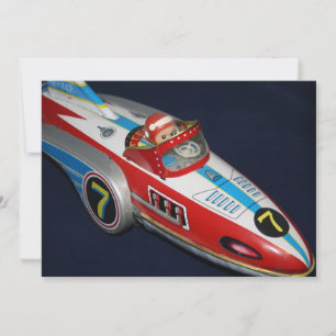 Einladung von Zinn Toy Space/Rocket Ship