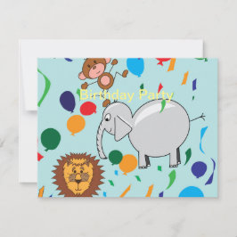 Einladung von Zirkustieren zum Geburtstag