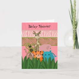 Einladung von Zoo Animal Baby Shower