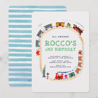 Einladung von Zügen zum Geburtstag