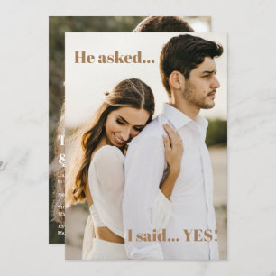 Einladung von zwei Fotos