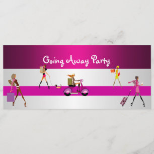 Einladung weg Party Girls Bike Gepäcktransport