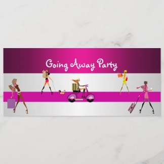 Einladung weg Party Girls Bike Gepäcktransport