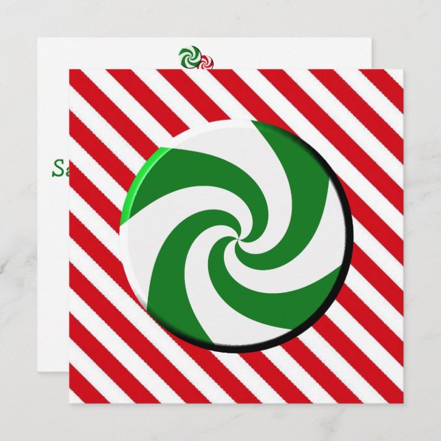 Einladung - Weihnachtscreme (Vorne/Hinten)